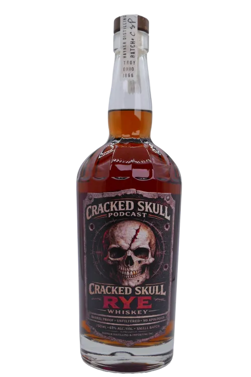 HAYNER CRACKED SKULL RYE WHISKEY