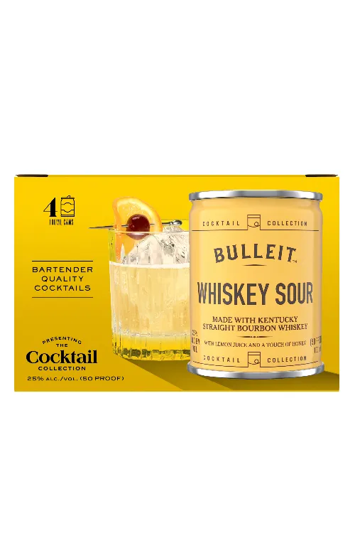 Bulleit Whiskey Sour Cocktail 4PK RTD