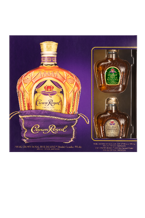 Crown Royal with CR Vanilla and CR Apple VAP - 750 ML | Whiskey | OHLQ