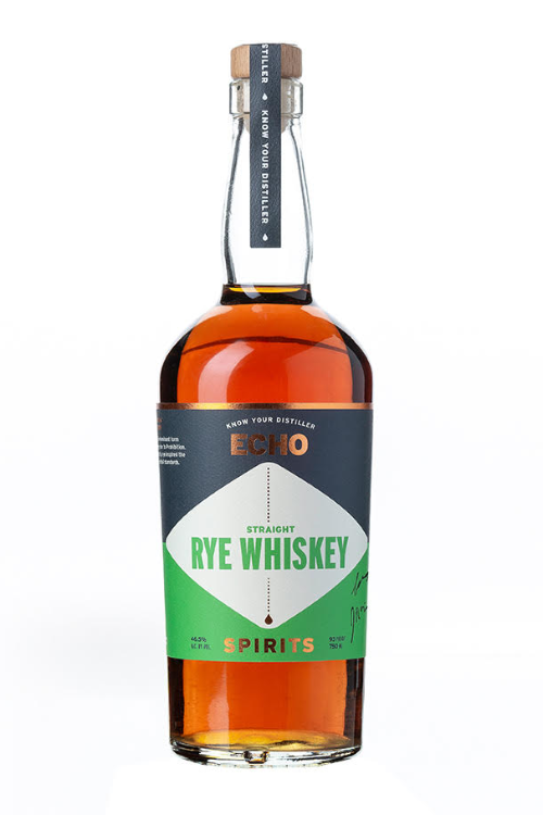 Echo Spirits Distilling Co. Straight Rye Whiskey 750 ML Whiskey OHLQ