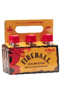 Fireball Cinnamon Whisky 6 Pack Carrier - 50 ML | Whiskey