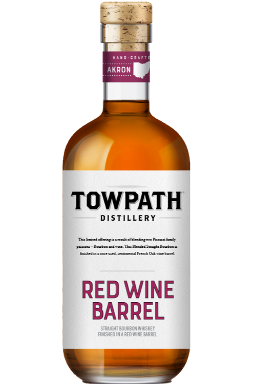 Towpath Red Wine Barrel Bourbon 750 ML Whiskey OHLQ