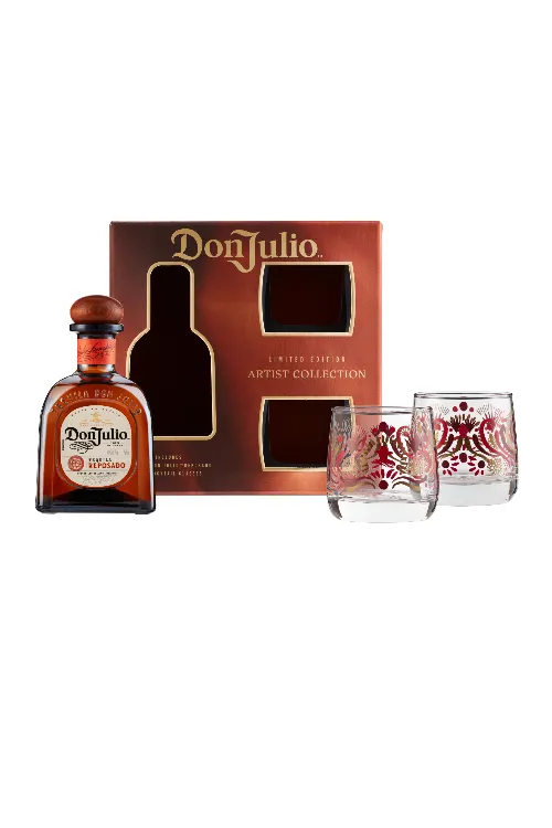 DON JULIO REPOSADO GLASS GIFT SET