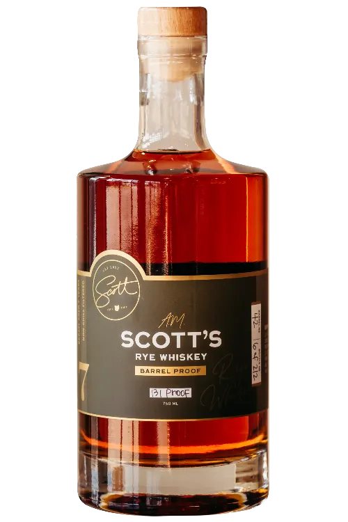 A.m. Scott Barrel Proof Rye Whiskey