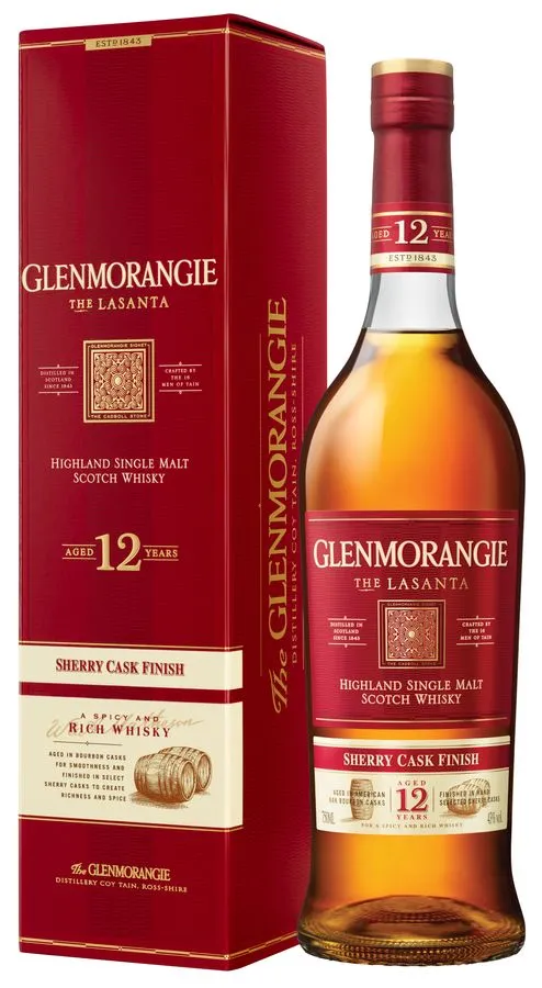 GLENMORANGIE THE LASANTA 12年　旧ボトル Glenmorangie Lasanta 12 Year Old Single Malt Scotch 750ml