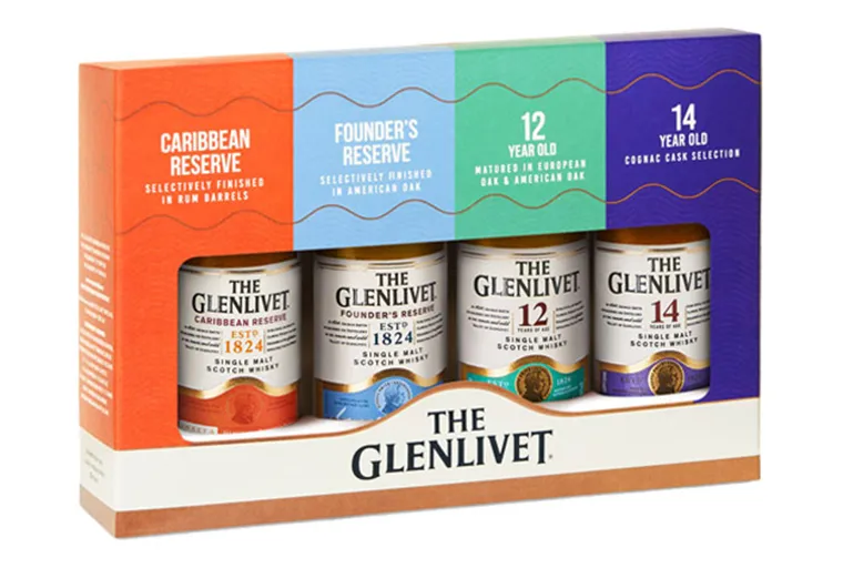 The Glenlivet 4 Bottle Trial Pack 200mL - 200 ML | Whiskey