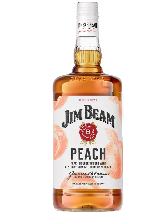 Jim Beam Peach Bourbon Whiskey - 750 ML | Whiskey