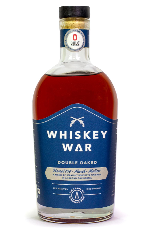 High Bank Whiskey War Double Oaked Single Barrel 750 ML Whiskey OHLQ