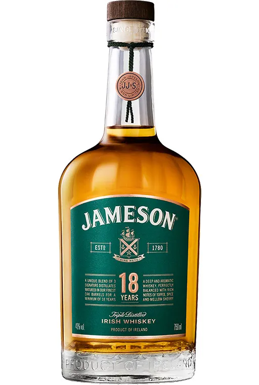 Jameson Irish Whiskey 18 Year Old - 750 ML | Whiskey