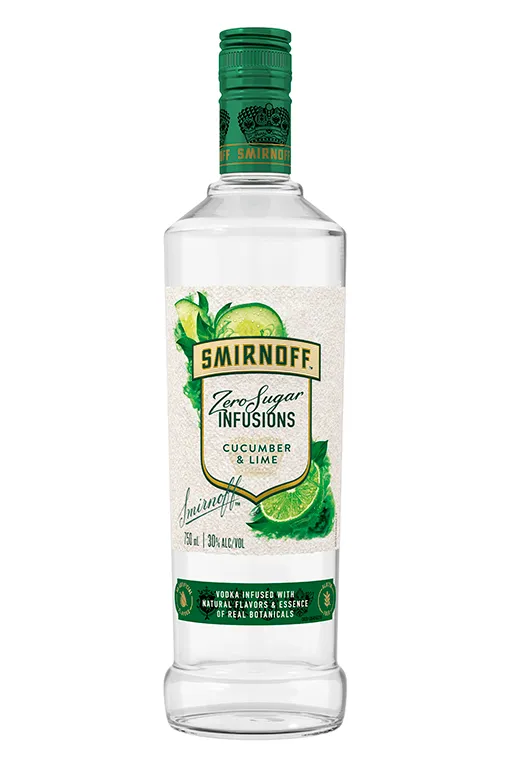 Smirnoff Zero Sugar Infusions Cucumber & Lime