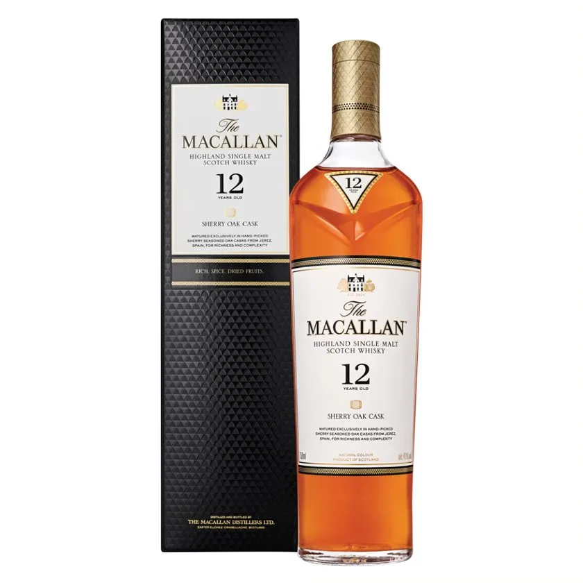 Macallan 12 Year Old Sherry Oak - 750 ML | Whiskey