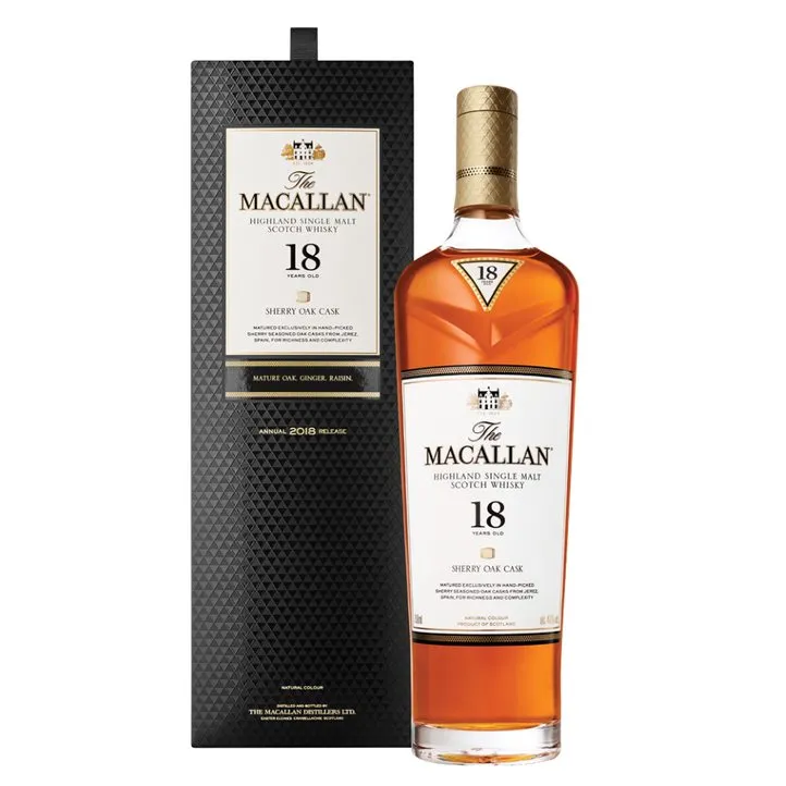 Macallan 18 Year Old Sherry Oak - 750 ML | Whiskey