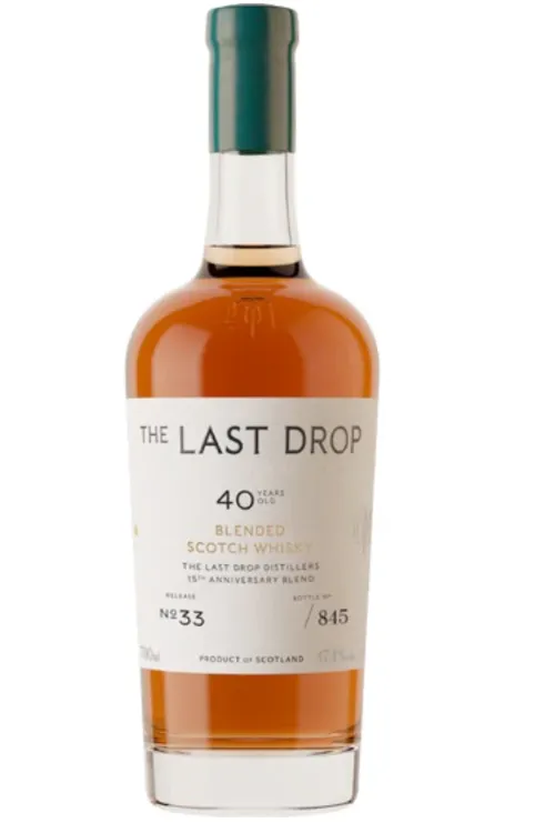 LAST DROP NO. 33 - 40 YR. BLENDED SCOTCH