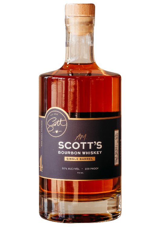 A.m. Scott Single Barrel Scotty's Bourbon 750 ML Whiskey OHLQ