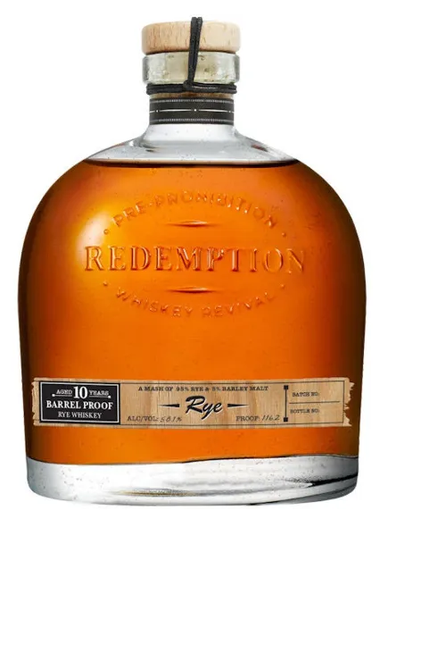 Redemption Rye Barrel Proof 10 Year