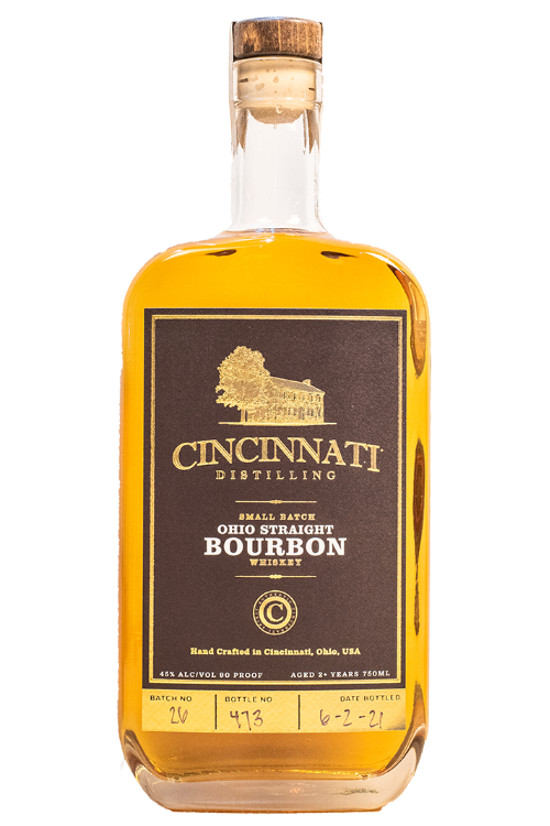 Cincinnati Distilling Ohio Straight Bourbon 750 ML Whiskey OHLQ