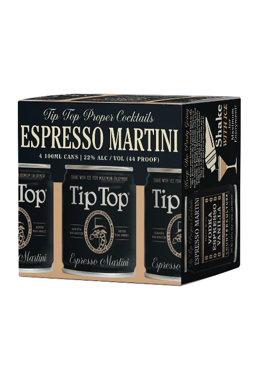 TIP TOP COCKTAILS ESPRESSO MARTINI RTD